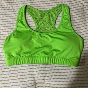 Zyia Lime Green Bomber Bra size large